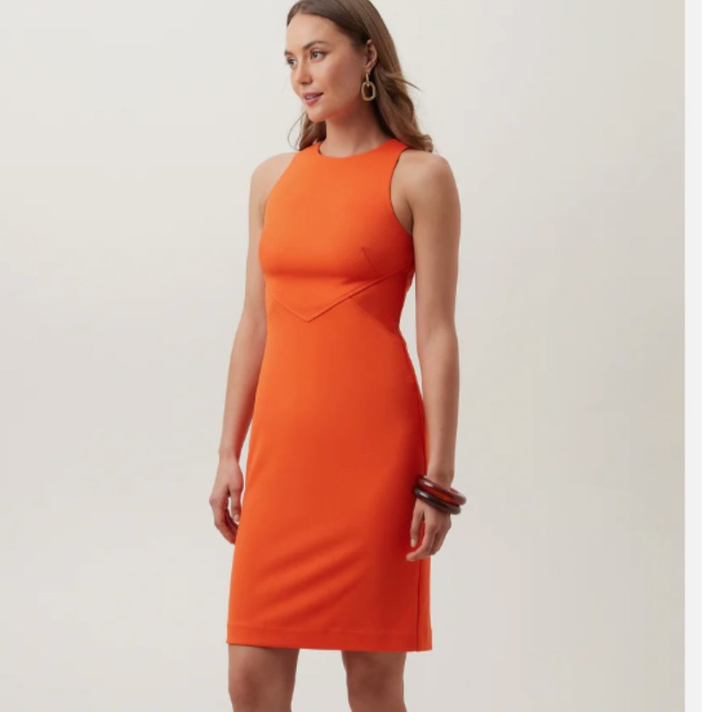 Trina Turk Orange Sleeveless Dress